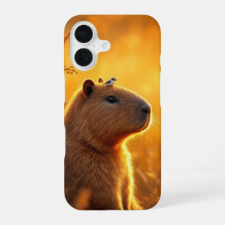 Capybara in Golden Field Cute Phone Case iPhone 16 Hülle