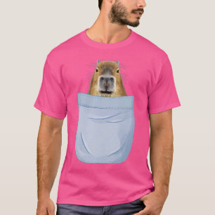 Capybara in Pocket Cavy Rodent Wildlife Animal Cap T-Shirt