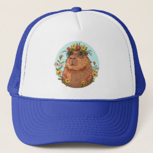 Capybara in Sonnenbrille Sommerzeit Truckerkappe