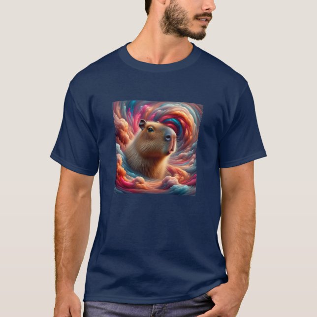 Capybara in the clouds T-Shirt (Vorderseite)