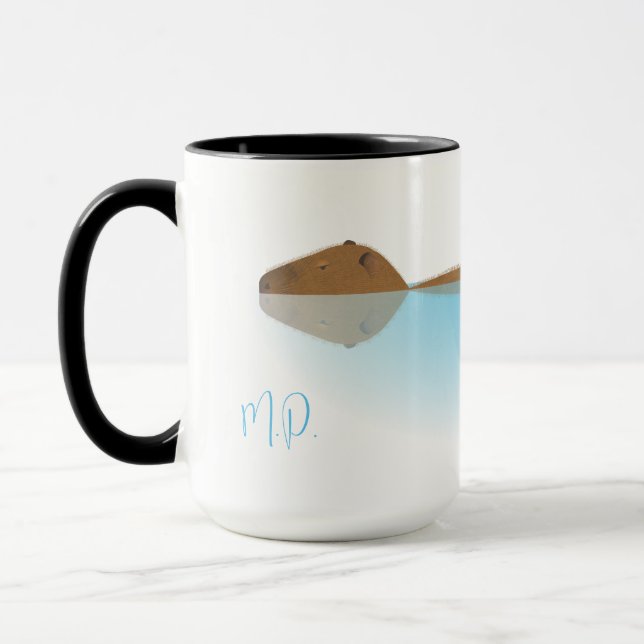 Capybara & Initialen Tasse  (Links)