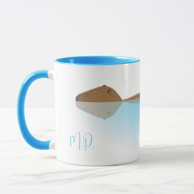 Capybara & Initials-Tasse Tasse (Links)