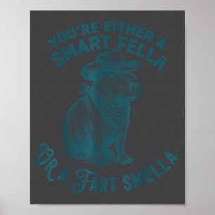 Capybara Intelligenter Bursche Furz Stinkefreund L Poster