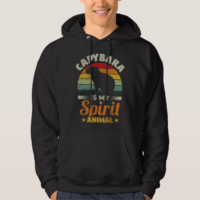 Capybara Is My Spirit Animal   Capybara Rodent Hoodie (Vorderseite)
