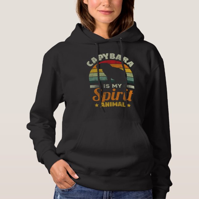 Capybara Is My Spirit Animal   Capybara Rodent Hoodie (Vorderseite)