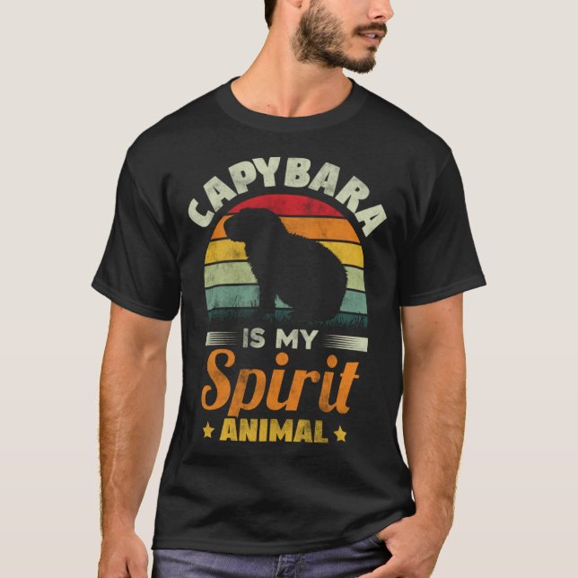 Capybara Is My Spirit Animal   Capybara Rodent T-Shirt (Vorderseite)