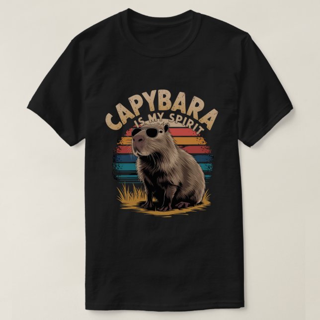 Capybara ist mein geiles Shirt, Tierfreund T-Shirt (Design vorne)