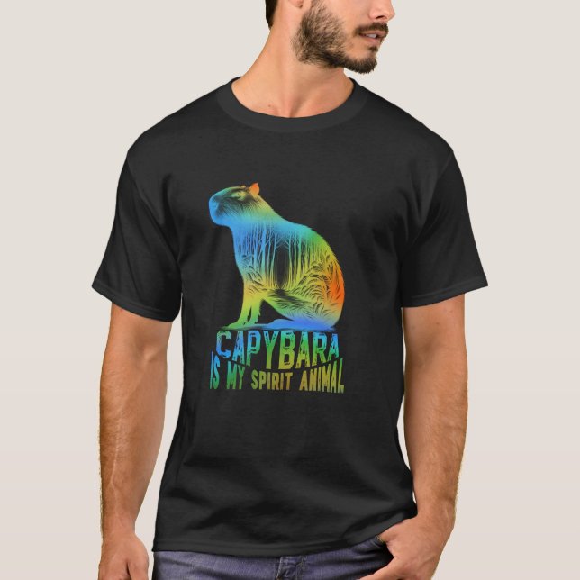 Capybara ist mein Geist Tier einzigartig Capybara T-Shirt (Vorderseite)