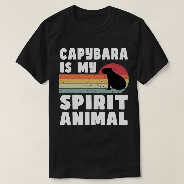 Capybara ist mein Geist-Tier-T - Shirt (Design vorne)