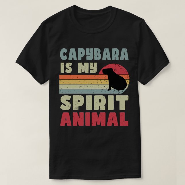 Capybara ist mein Geist-Tier-T - Shirt (Design vorne)