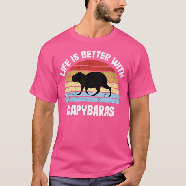 Capybara ist mit Capybaras besser. T-Shirt (Vorderseite)