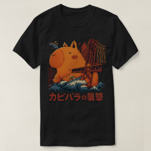Capybara Kaiju Angriff - Großer Nagel T-Shirt