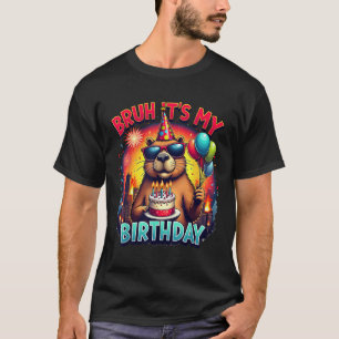 Capybara Kaiju Geburtstagspartei Japan Monster Cap T-Shirt