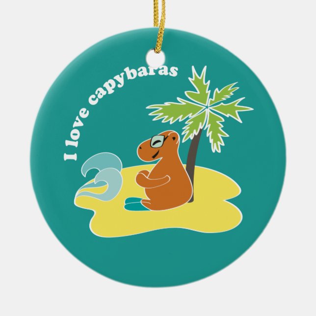 Capybara Keramikornament (Vorne)