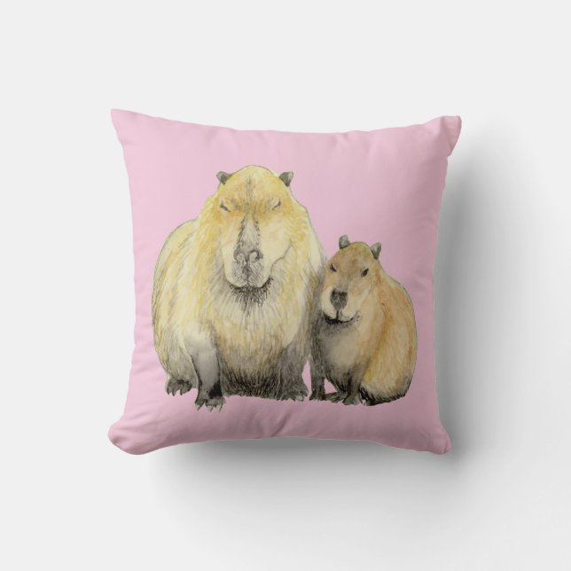 Capybara Kissen (Vorderseite)