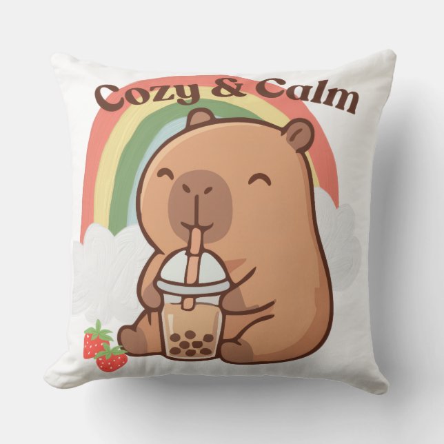 Capybara-Kissenbezug Kissen (Vorderseite)