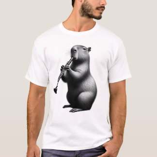 Capybara Klarinette Klarinette Klarinette T-Shirt