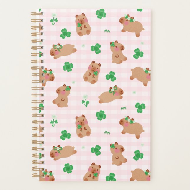 Capybara-Klee-Rosa Planer (Vorderseite)