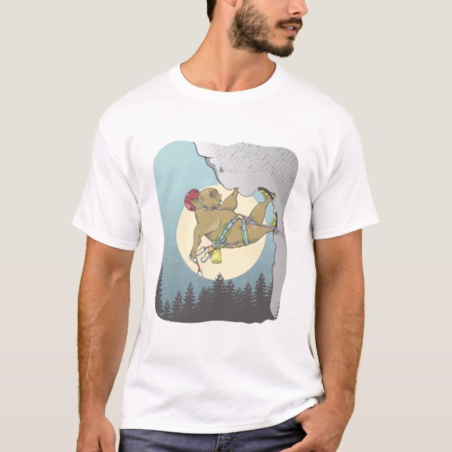 Capybara Klettern T-Shirt (Vorderseite)