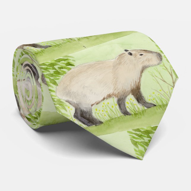 Capybara Krawatte (Gerollt)