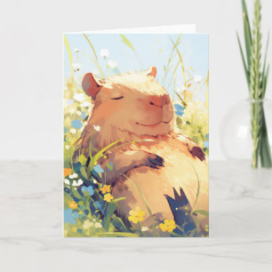 Capybara Lazy Days Karte
