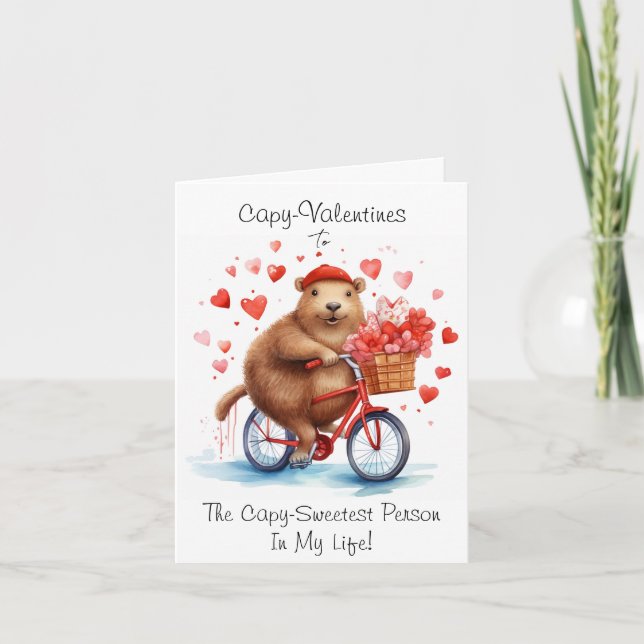 Capybara-Liebe Dankeskarte (Vorderseite)