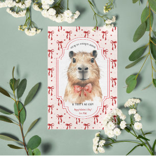 Capybara-Liebe: kein Valentinstag Karte
