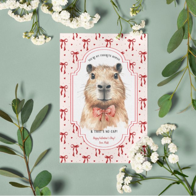 Capybara-Liebe: kein Valentinstag Karte (Von Creator hochgeladen)