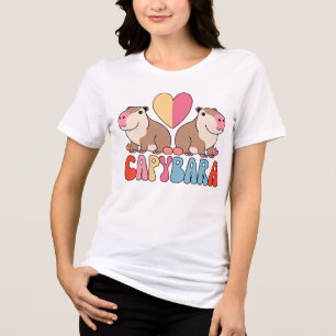 Capybara-Liebe Tri-Blend Shirt