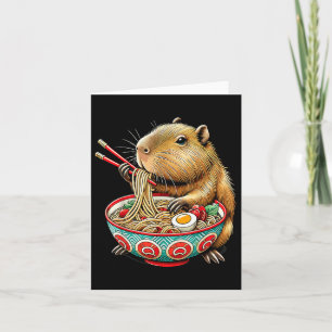 Capybara Lieben Noodle Capybara essen japanischen  Karte