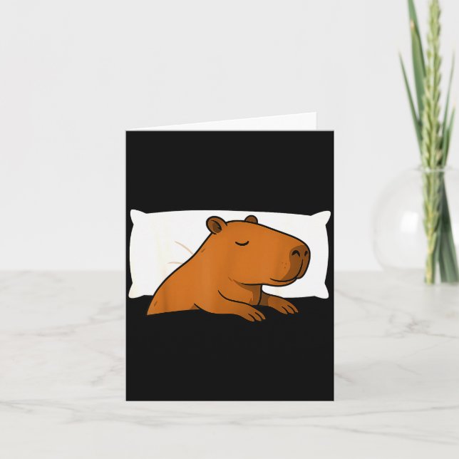 Capybara Lieblingsschlafshirt Sleeng Schlafanzug J Karte (Vorderseite)
