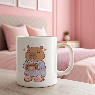 Capybara liebt Kaffeetasse Süßes & Lustiges Tier