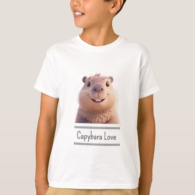 Capybara Love T-Shirt (Vorderseite)
