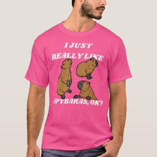 Capybara Lover Boys Girls Niedlich Capybaras T-Shirt