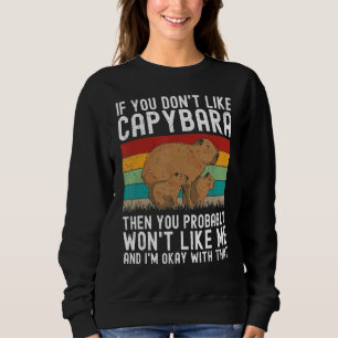 Capybara Lover Niedlich Capibara Rodent Animal Lov Sweatshirt