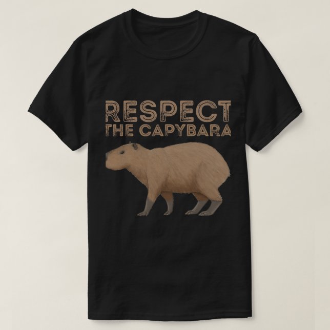 Capybara Lover Respekt Capybara Funny Capybara T-Shirt (Design vorne)