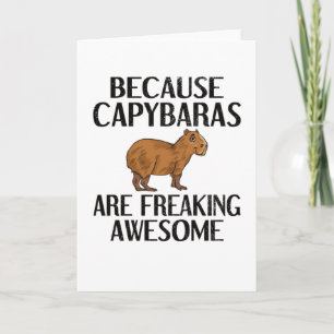 Capybara Lover Rodent Carpincho Animal Capybara Karte