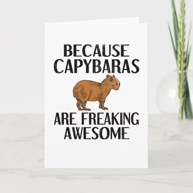 Capybara Lover Rodent Carpincho Karte (Vorderseite)