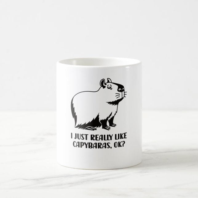 Capybara Lover Rodent Carpincho Tierwassererhund Kaffeetasse (Mittel)