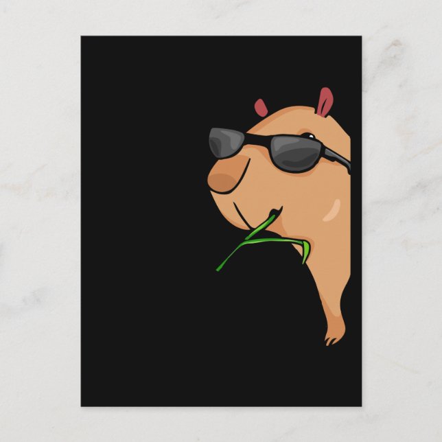 Capybara Lover Women Capybara Geschenk Männer Capy Postkarte (Vorderseite)