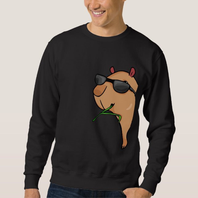Capybara Lover Women Capybara Gift Men Capybara Sweatshirt (Vorderseite)