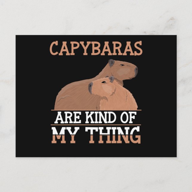 Capybara Lover Women Men Tierische Liebe Postkarte (Vorderseite)