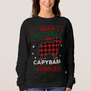 Capybara Lovers Niedlich Pajama Horse Ugly Christm Sweatshirt