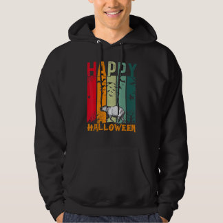 Capybara Mädchen Jungen Retro-Stil Halloween-Abend Hoodie