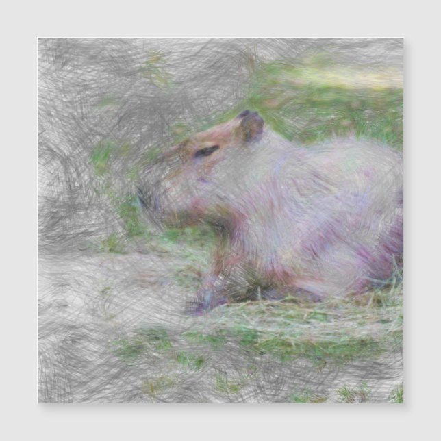Capybara Magnetkarte (Vorderseite)