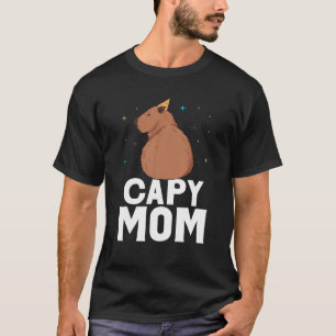 Capybara Mama Capybara Rodent Capybaras Süße Tier  T-Shirt