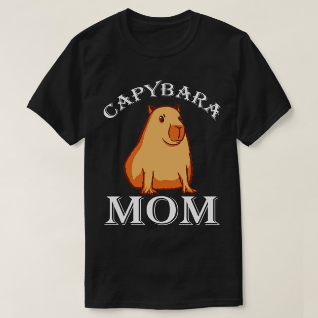 Capybara-Mama T-Shirt (Design vorne)
