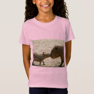 Capybara Mama und Baby T-Shirt