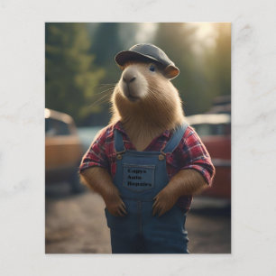 "Capybara-Mechaniker: Fett, Getriebe und gute Vibe Flyer