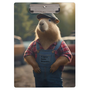 "Capybara-Mechaniker: Fett, Zahnräder und gute Vib Klemmbrett